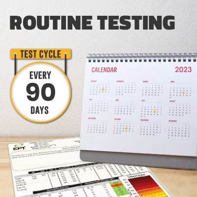 Routine Testing every 90 days