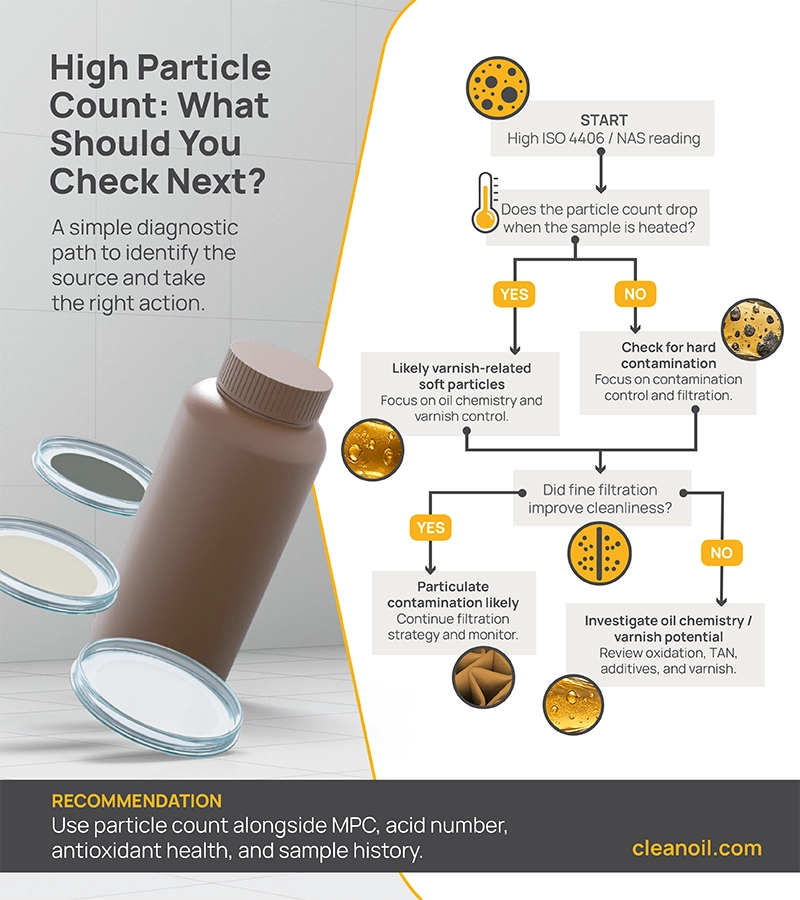 High particle count: what should you check next?